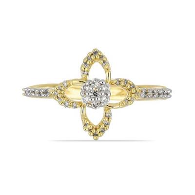 BUY WHITE DIAMOND GEMSTONE CLASSIC RING IN 14K GOLD REAL 